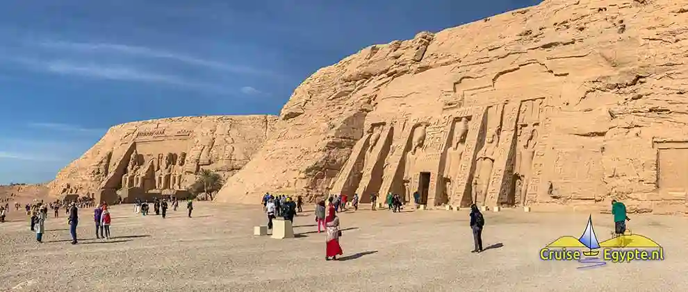 Onderweg naar de tempel van Abu Simbel.