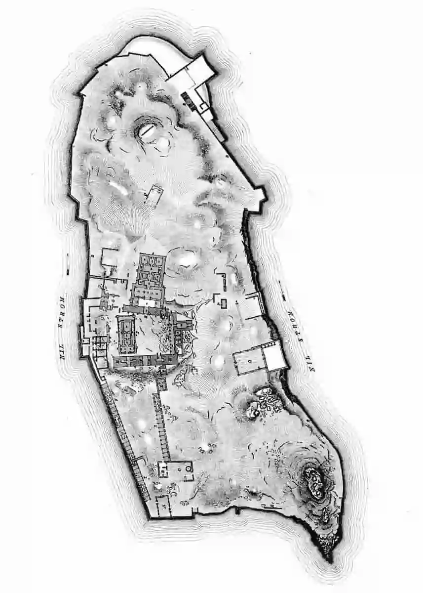 Oorspronkelijke eiland Philae.